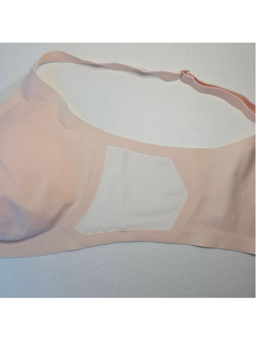 HONEYLOVE Crossover Wireless Pink and White Bra XL - Picture 8 of 10